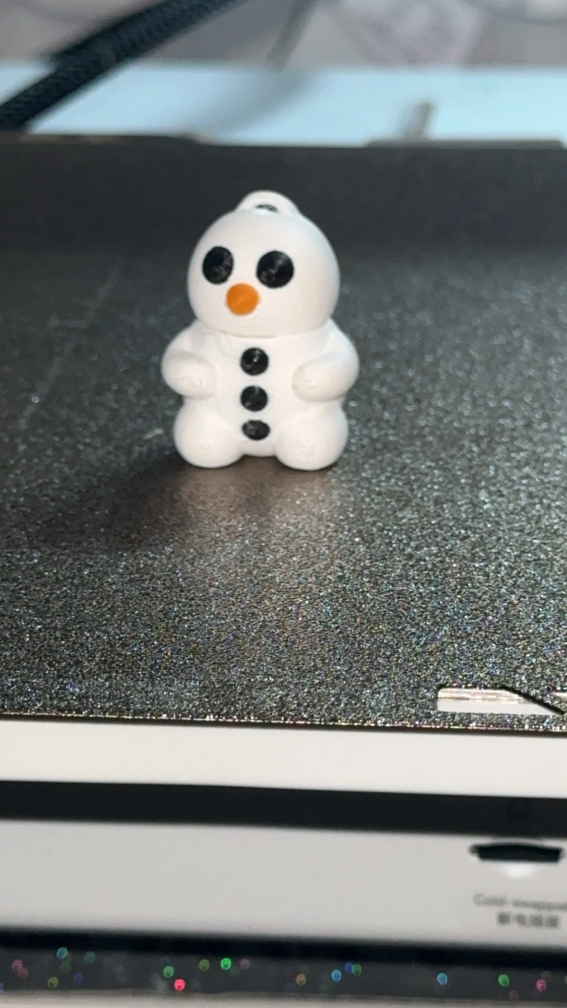 1st 3D-Printad Mini Flexibel snögubbe nyckelring - 2