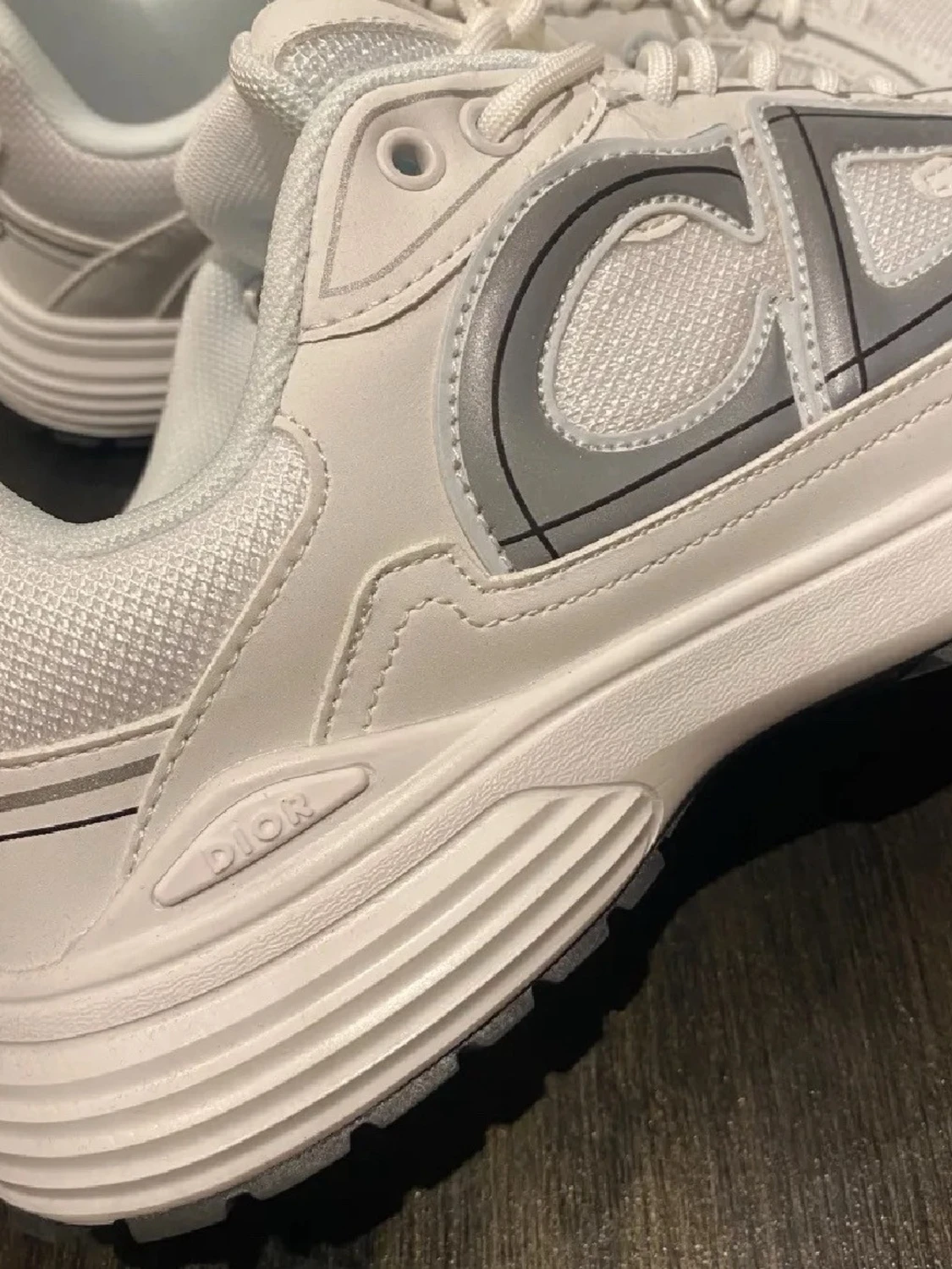 Vita B30 sneakers med reflexdetaljer - 3