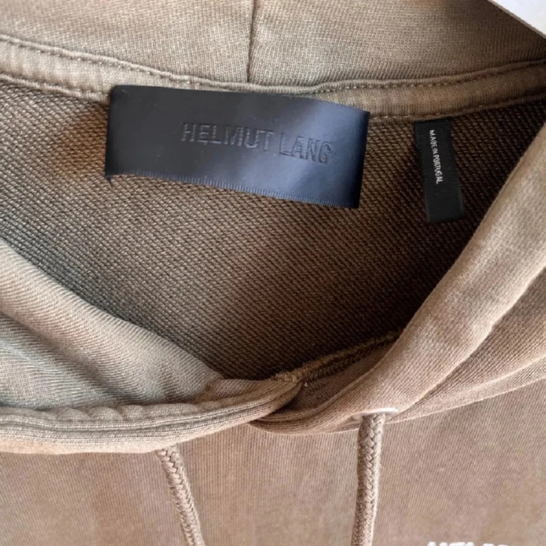 Olivgrön hoodie från Helmut Lang - 1
