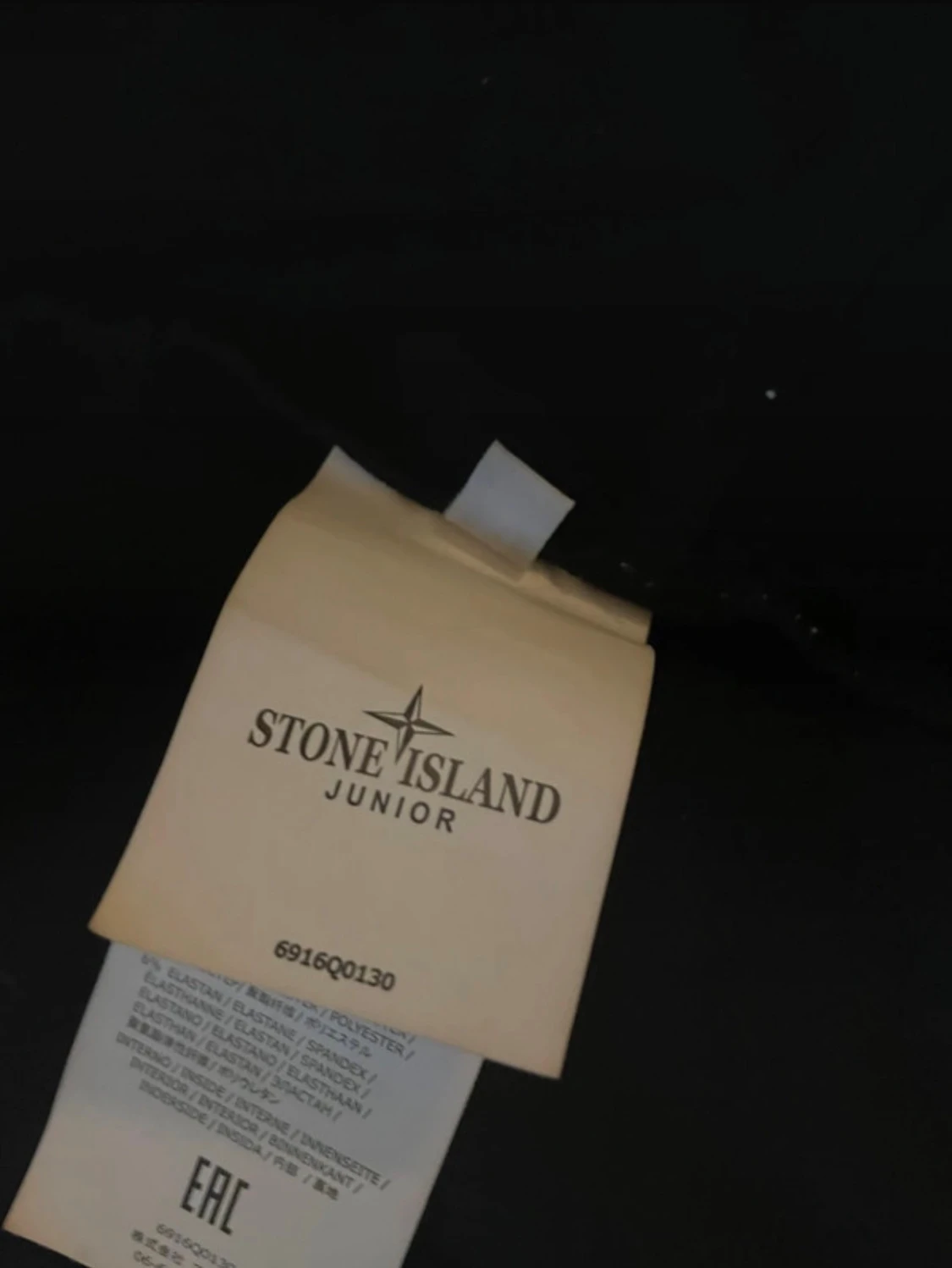 Svart vind jacka från Stone Island Junior - 1
