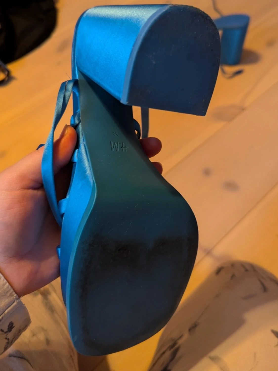 Blå plattformsklackar från H&M - 3