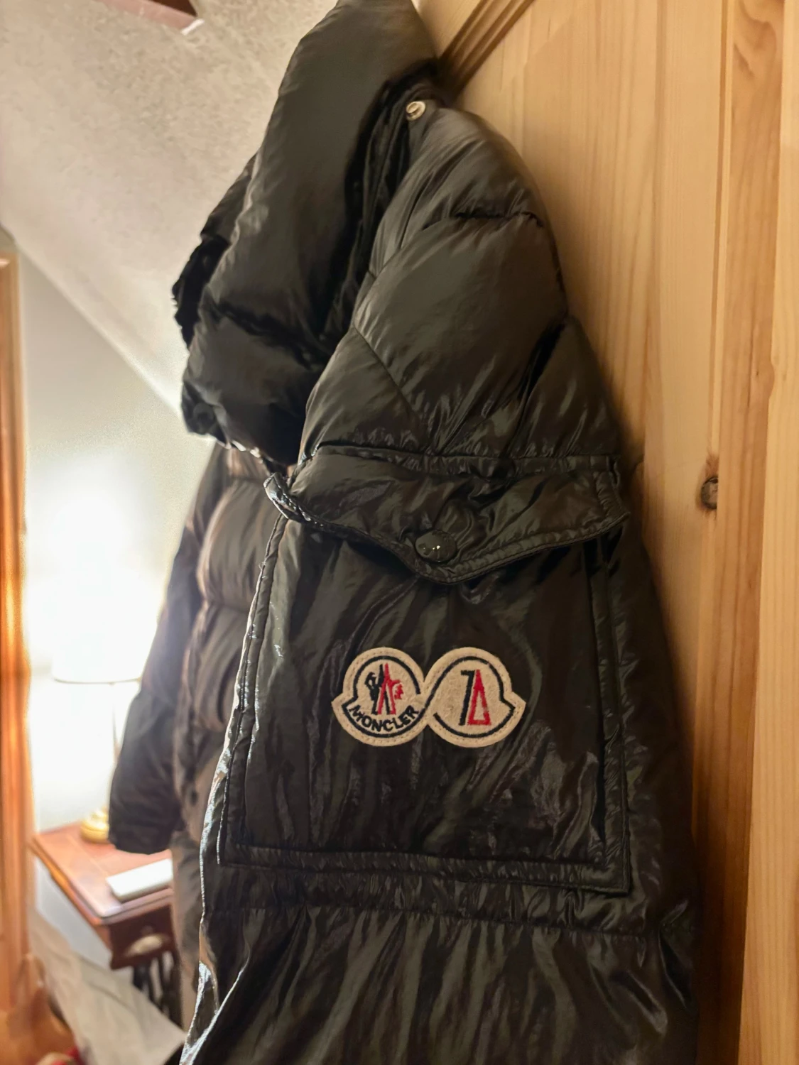 Svart Moncler pufferjacka - 1