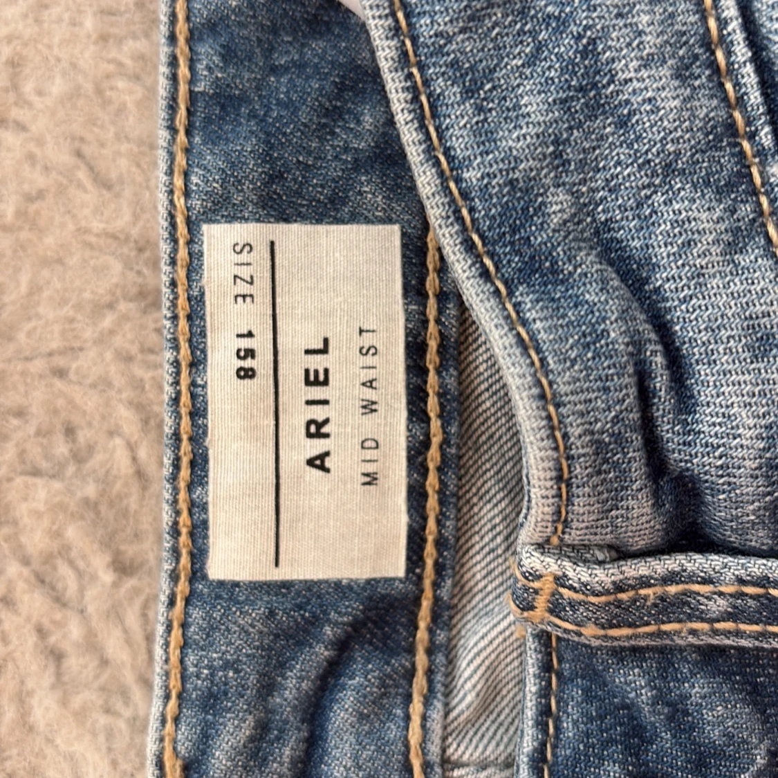 Blå jeansshorts Ariel mid waist - 1