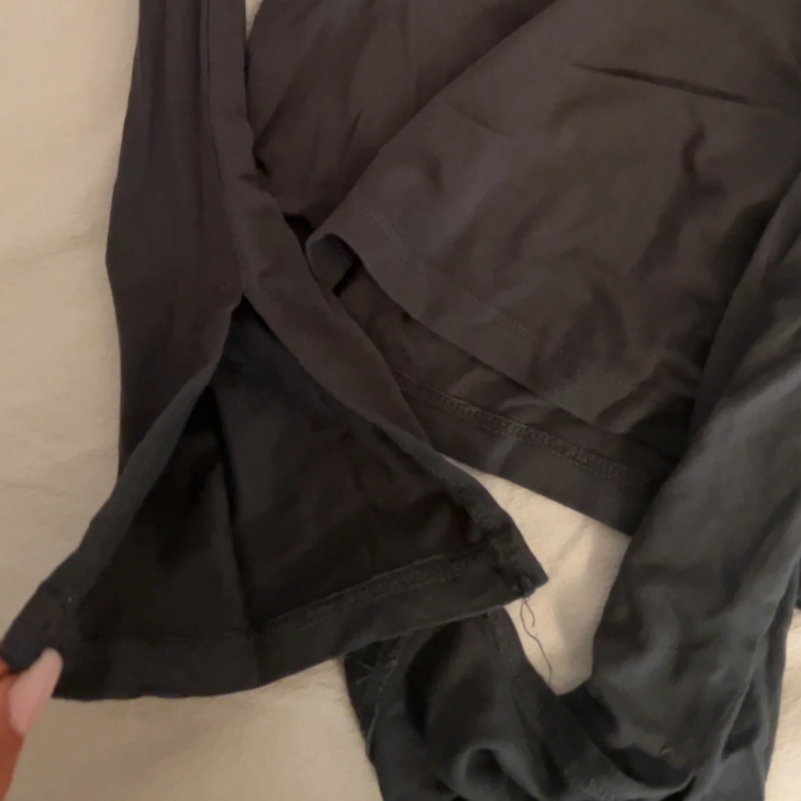 Mörk grön långärmad topp Gina Tricot - 2