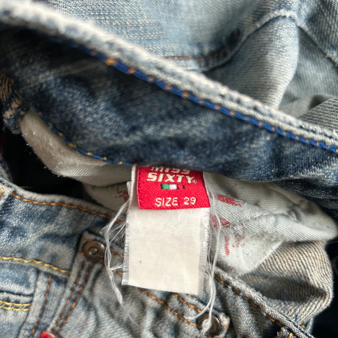 Miss Sixty lågmidjade ljusblå jeans, stl 29 - 3