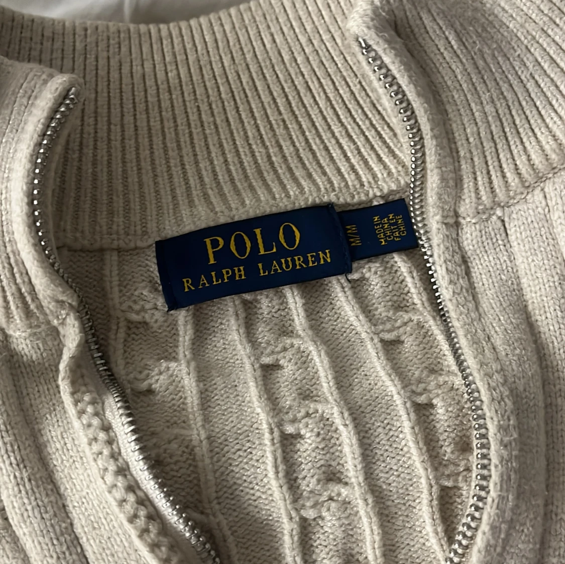Beige kabelstickad tröja Polo Ralph Lauren - 2