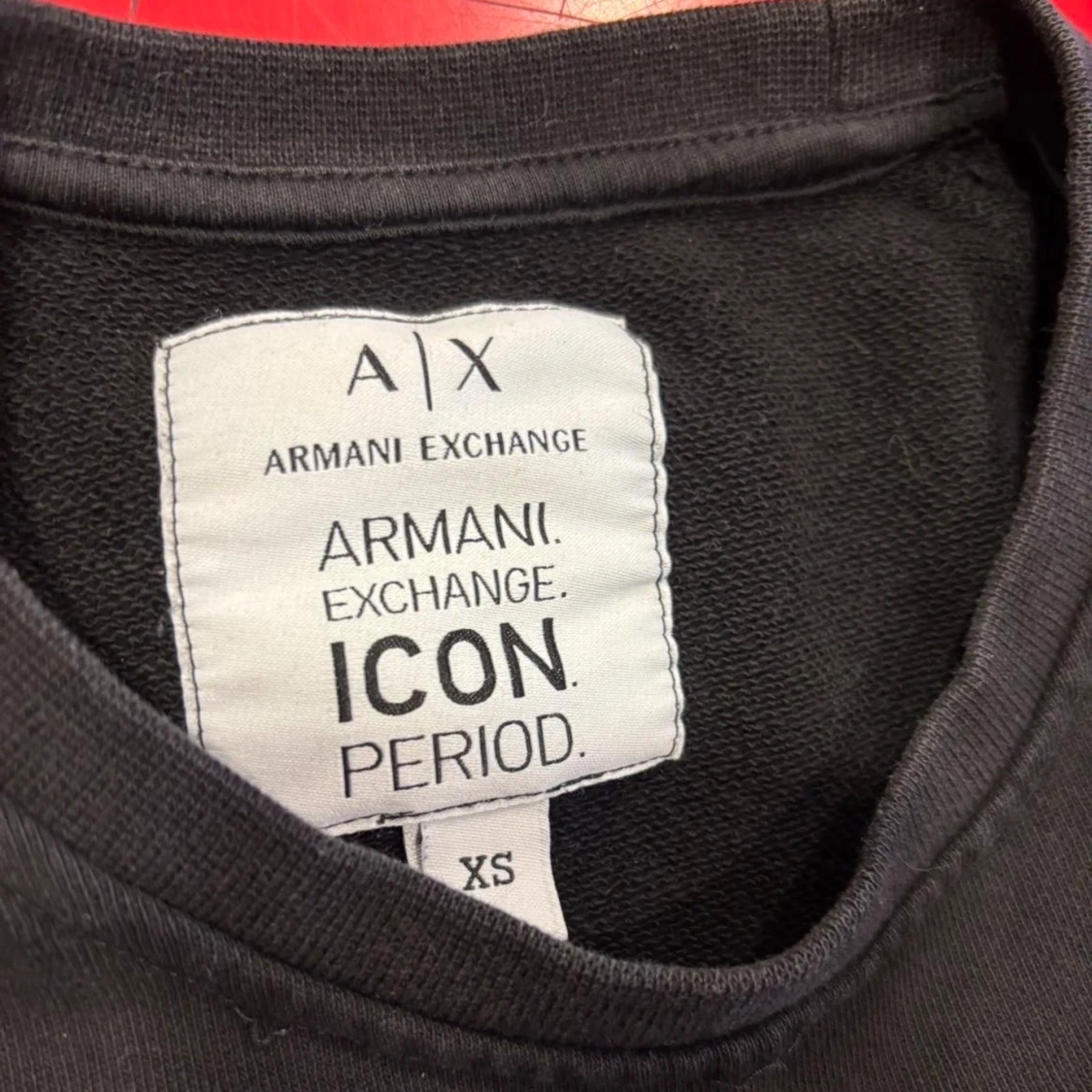 Svart sweatshirt från Armani Exchange
