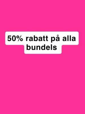 FRI FRAKT 1 VECKA - 50% rabatt på alla bundels under 600kr och fri frakt i 7 dagar