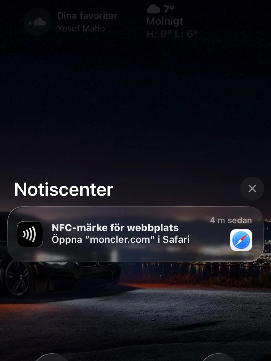 Svart Moncler pufferjacka stickad - 6