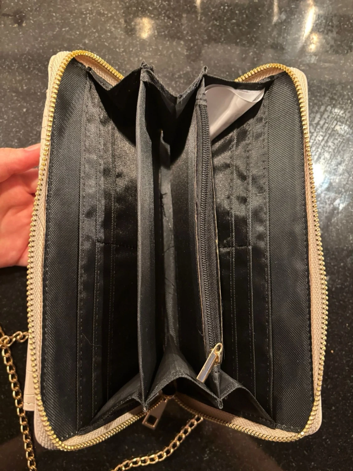 Beige axelväska - 2