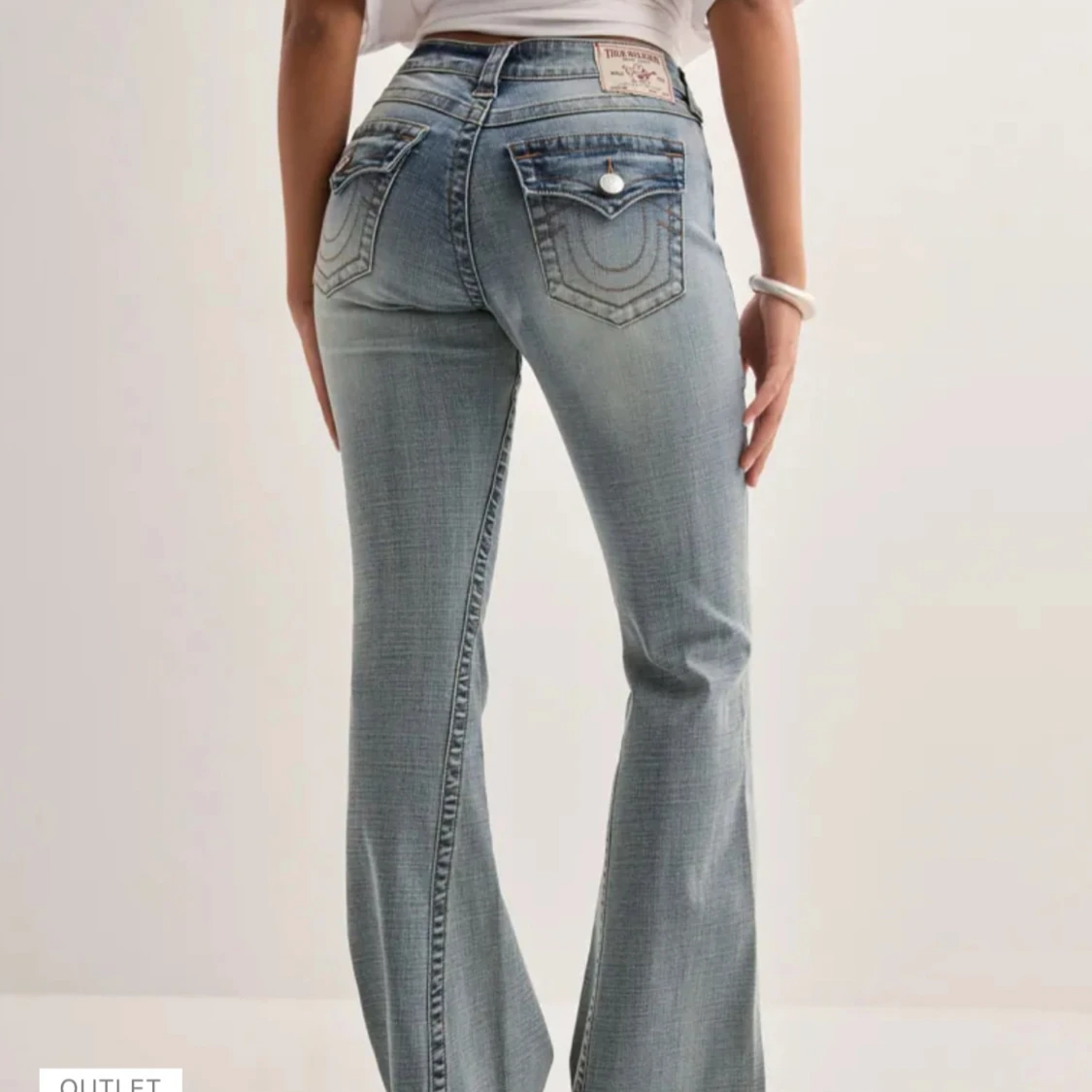 Ljusblå bootcut jeans från True Religion - 3