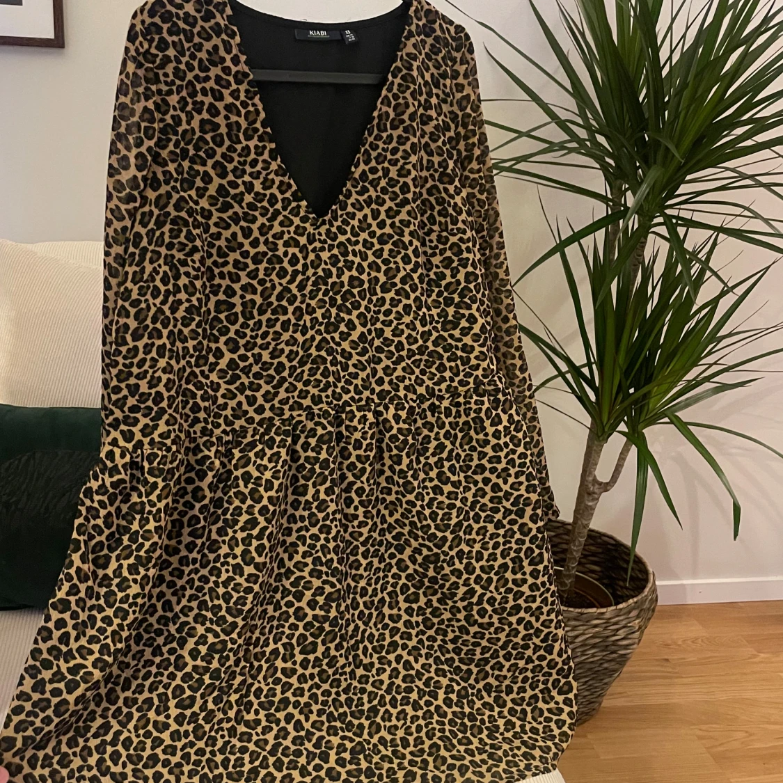 Leopardmönstrad klänning