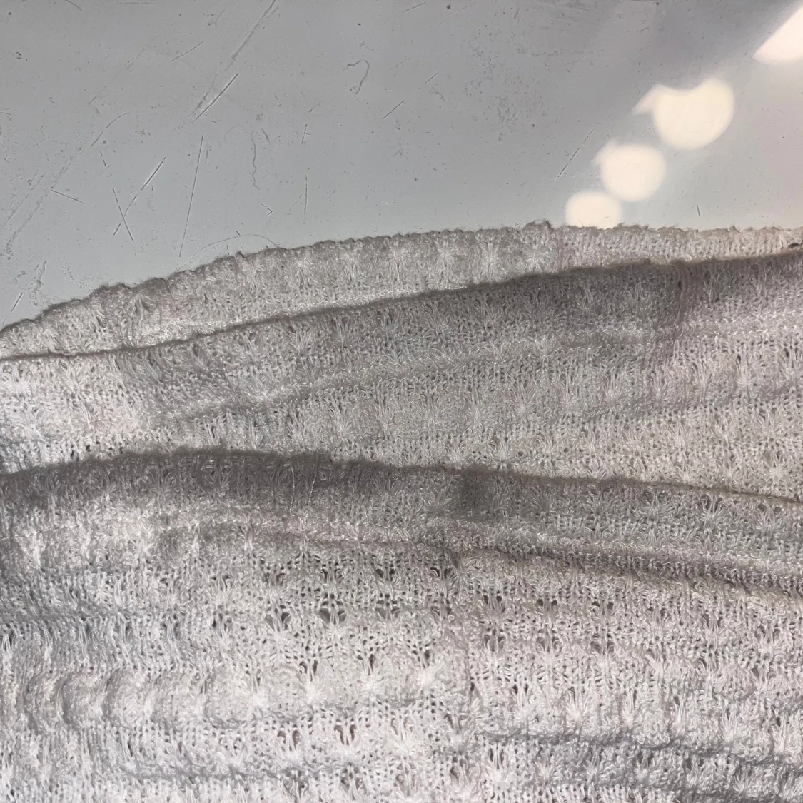 Lågmidjade stickade byxor med vid passform - 2