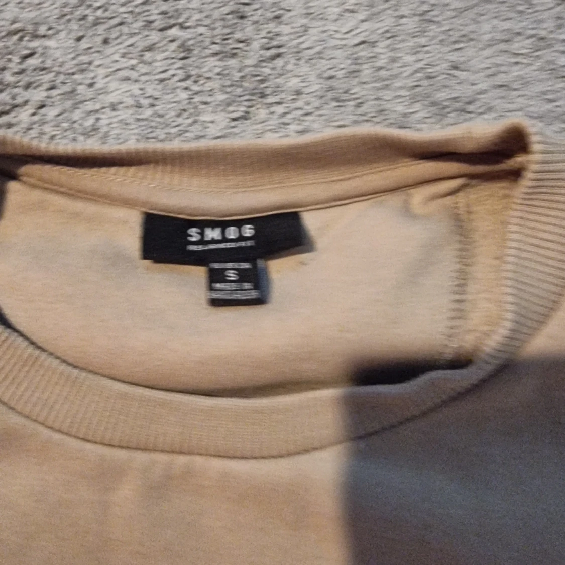 Beige sweatshirt från SMOG, stl S - 2