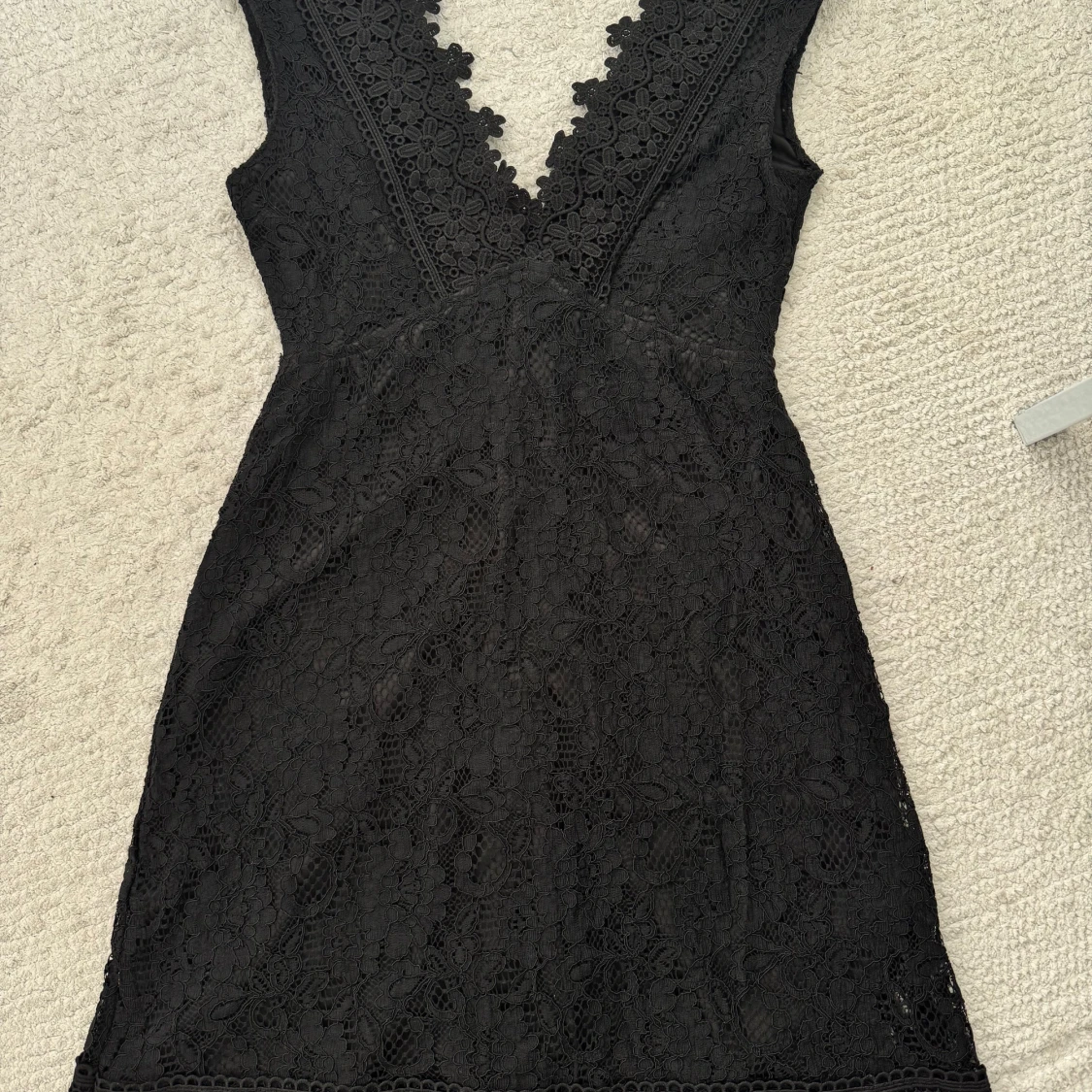 Svart spetsklänning från Bik Bok XS