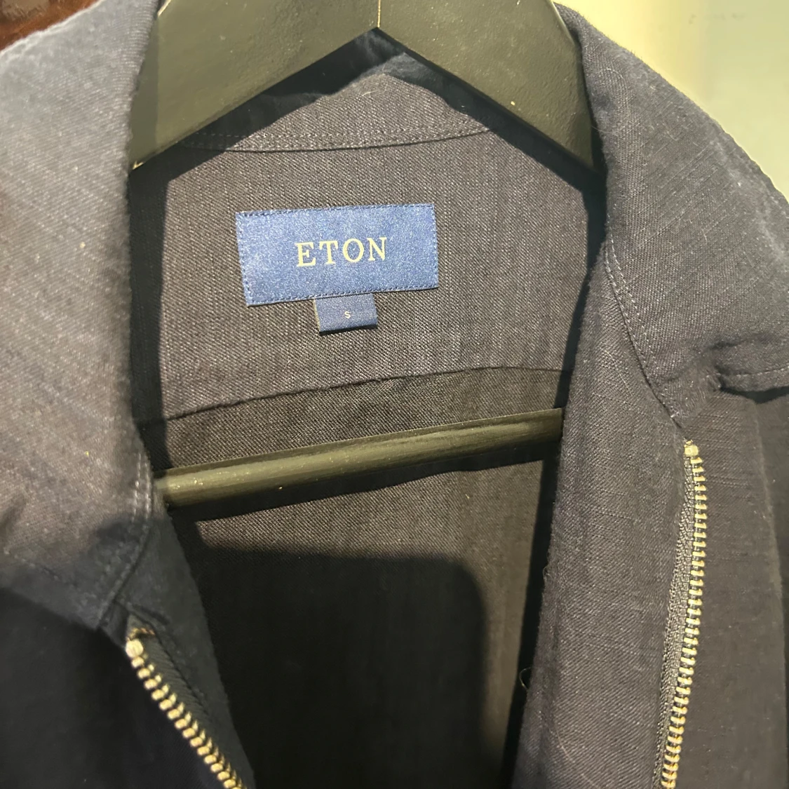 Mörkblå overshirt från Eton, S - 1