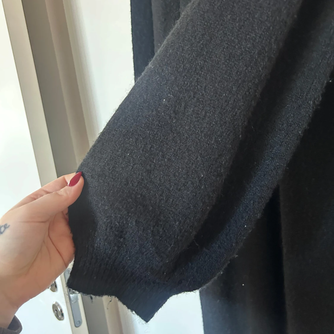 Svart stickad klänning från Object - 4