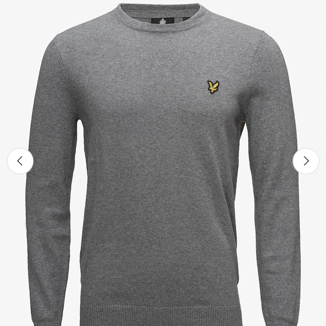Grå stickad tröja från Lyle & Scott