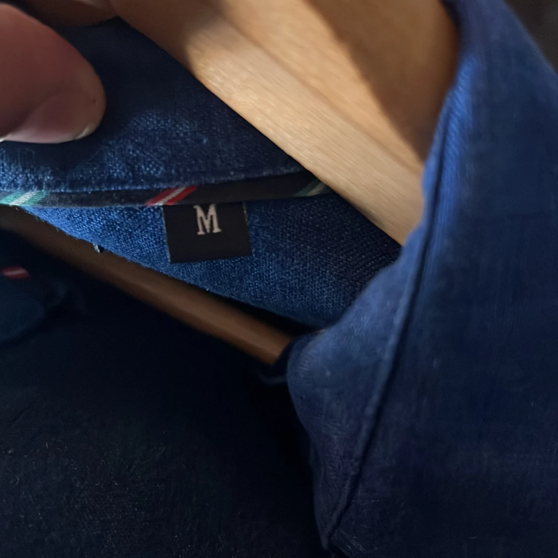 Blå linneskjorta från Bondelid - 4