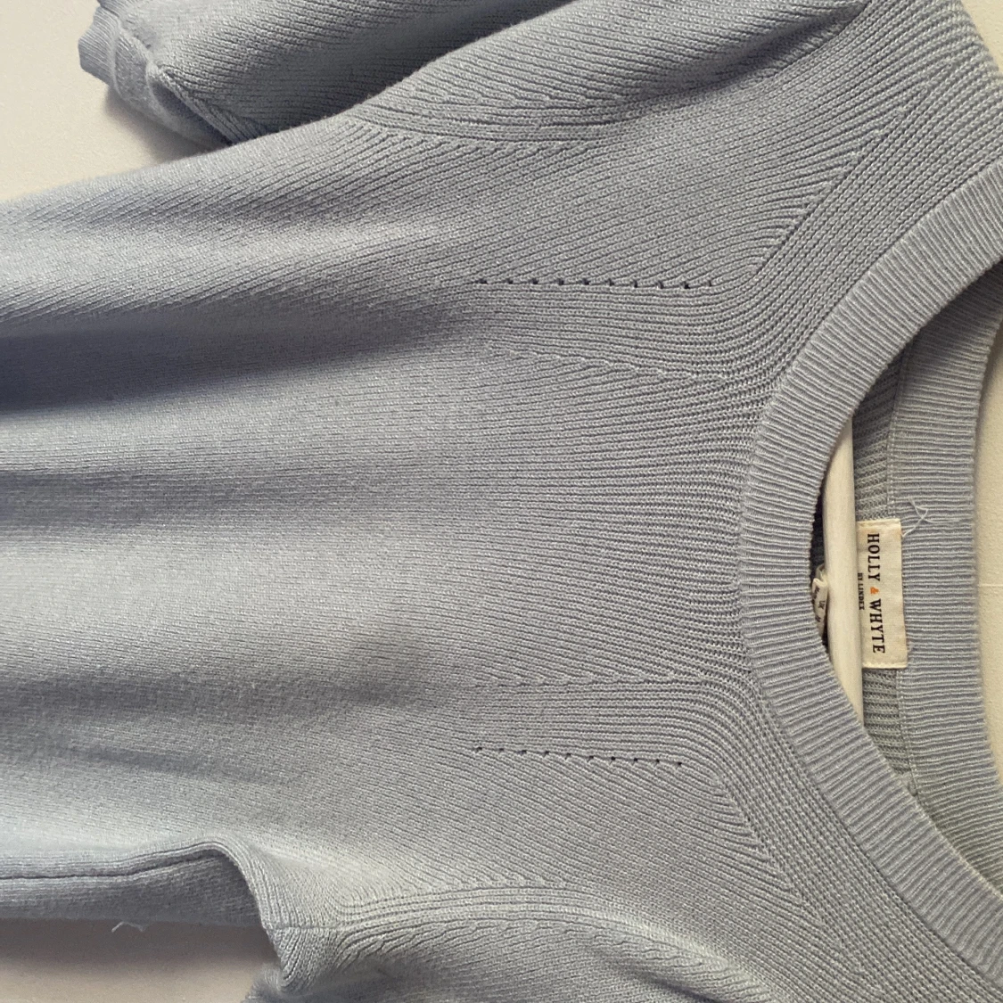 Ljusblå stickad tröja Holly & White - 2