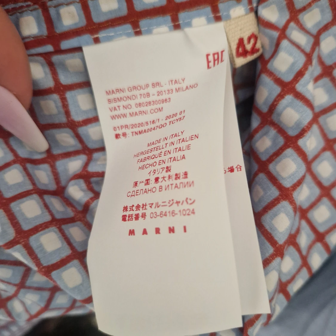 Äkta Marni skjorta/märkes unik kollektion  - 3