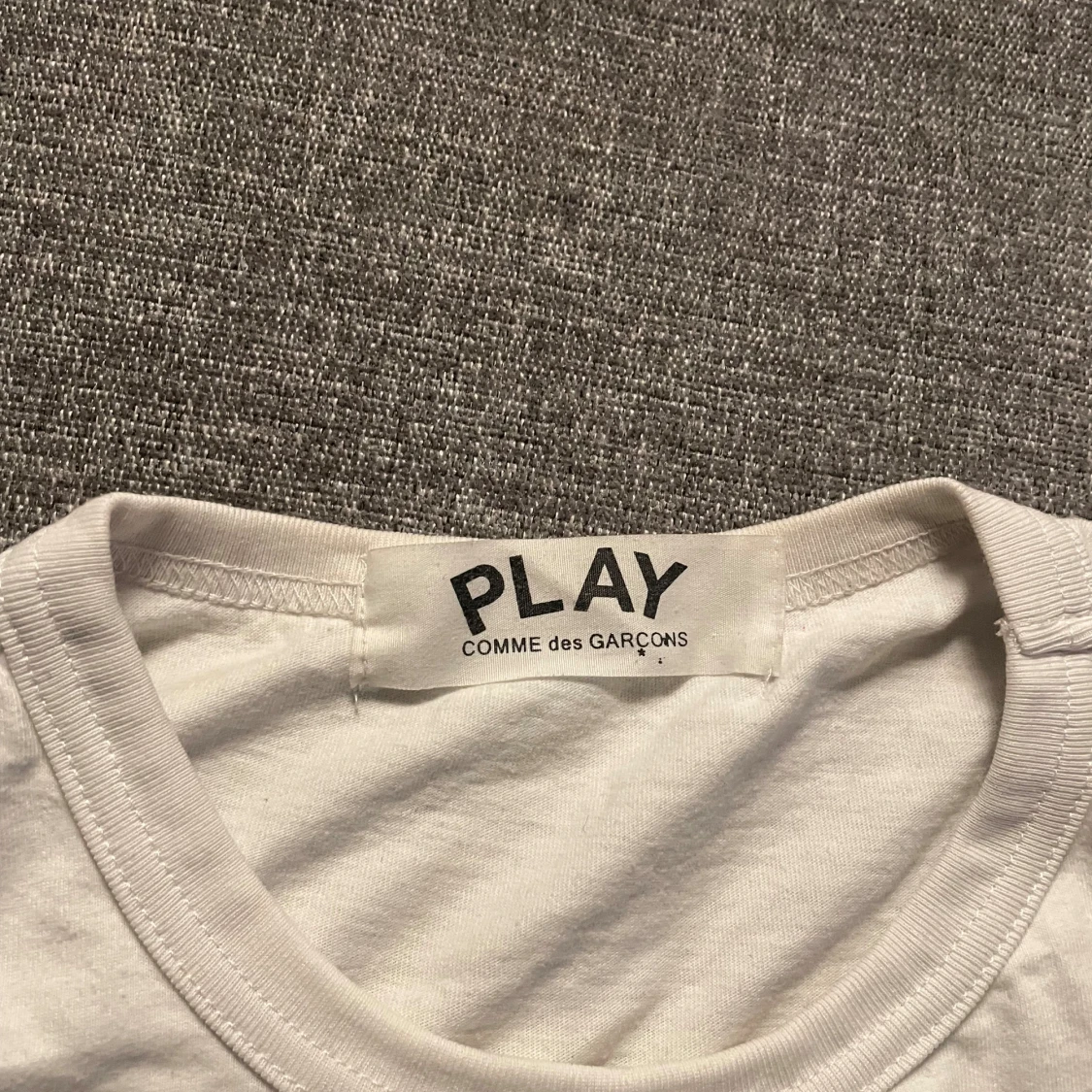 Vit t-shirt Comme des Garçons Play - 1