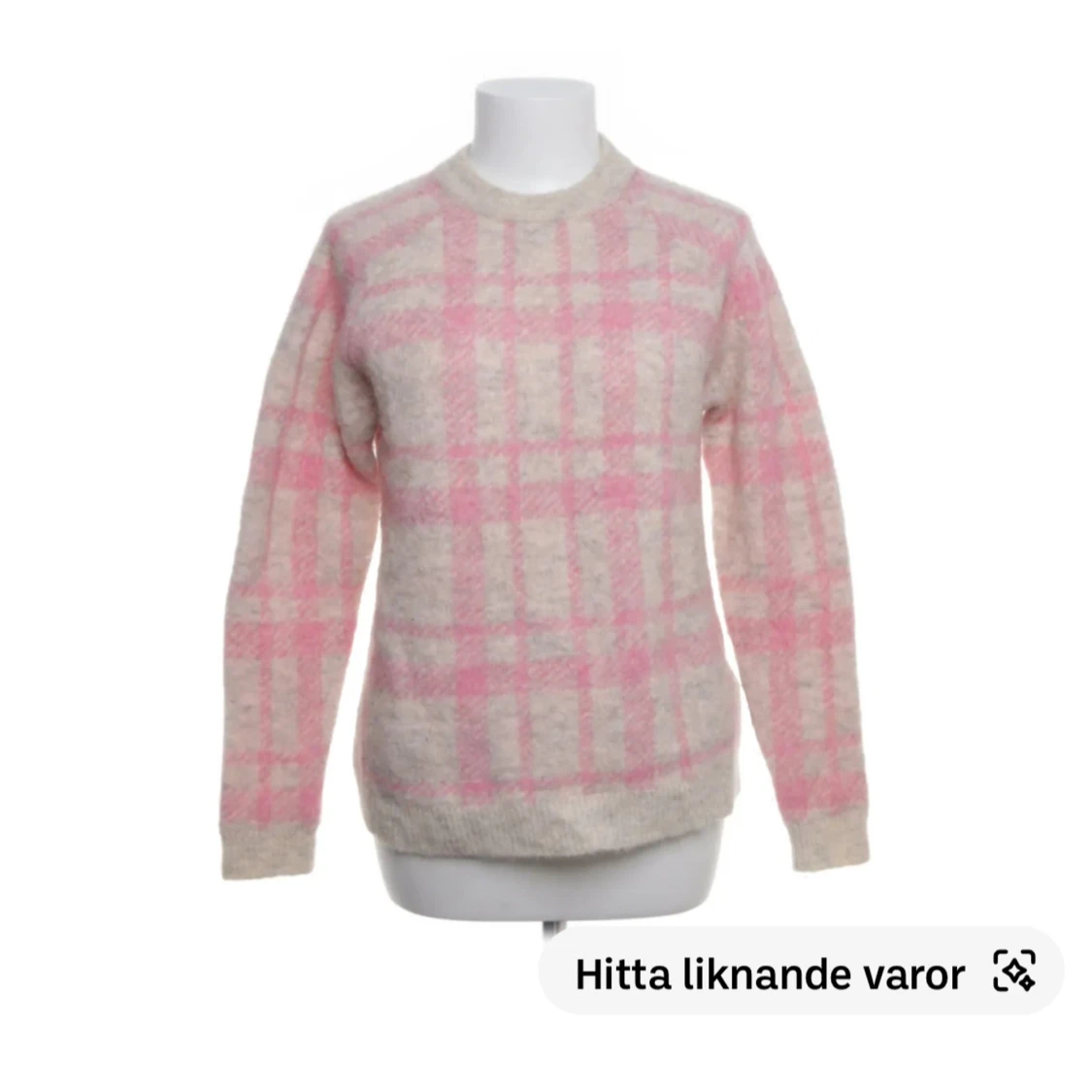 Rutig stickad tröja Carin Wester XS - 1