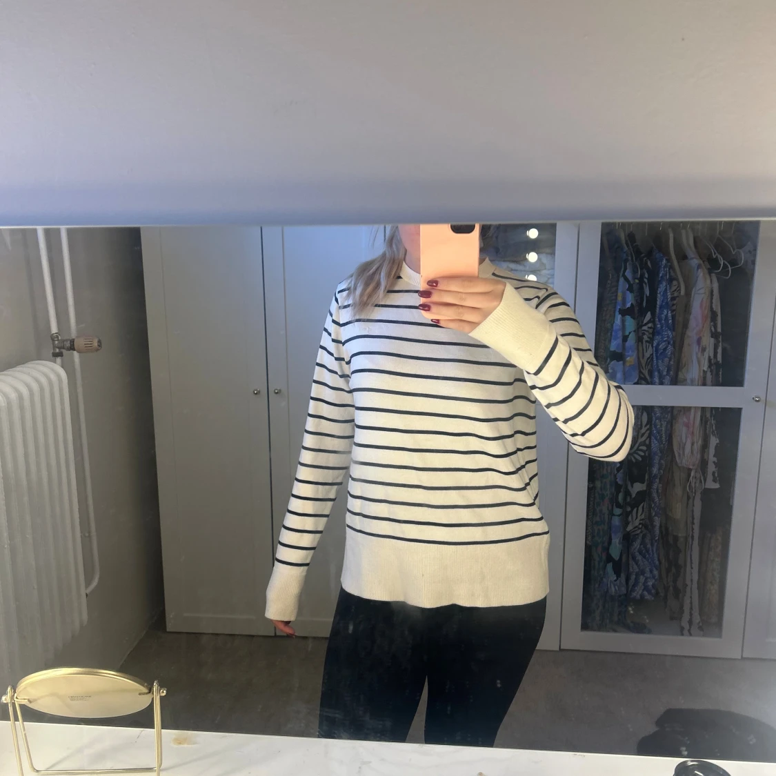 Randning finstickad tröja