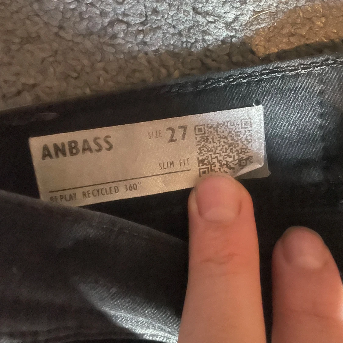 Svarta Replay Anbass slim jeans - 3