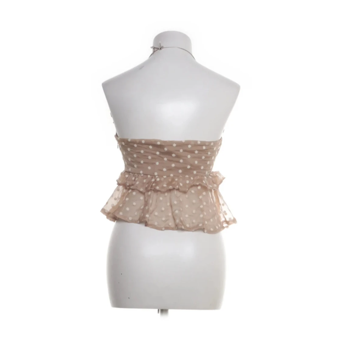 Beige omlott topp med volang från EillyBazar - 1