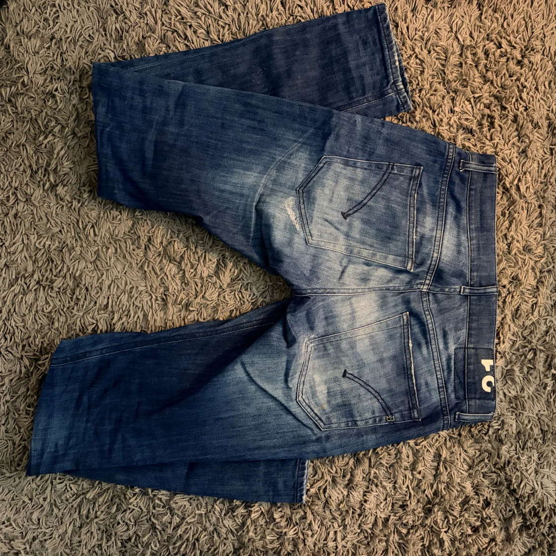 Dondup skinny fit slitna jeans - 3