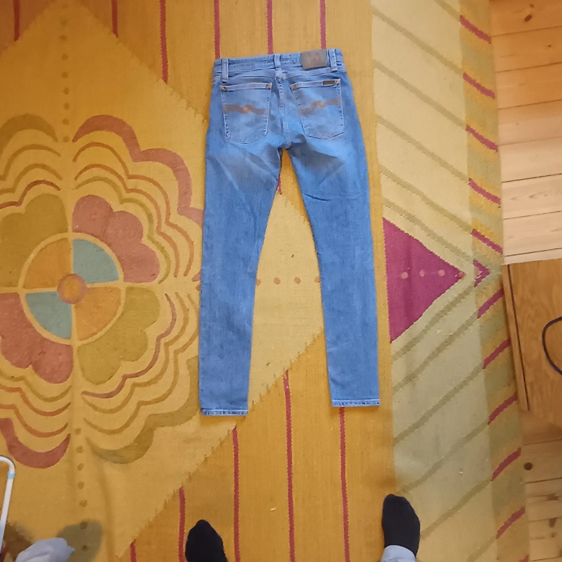 Nudie Jeans ljusblå skinny jeans 29/30 - 1