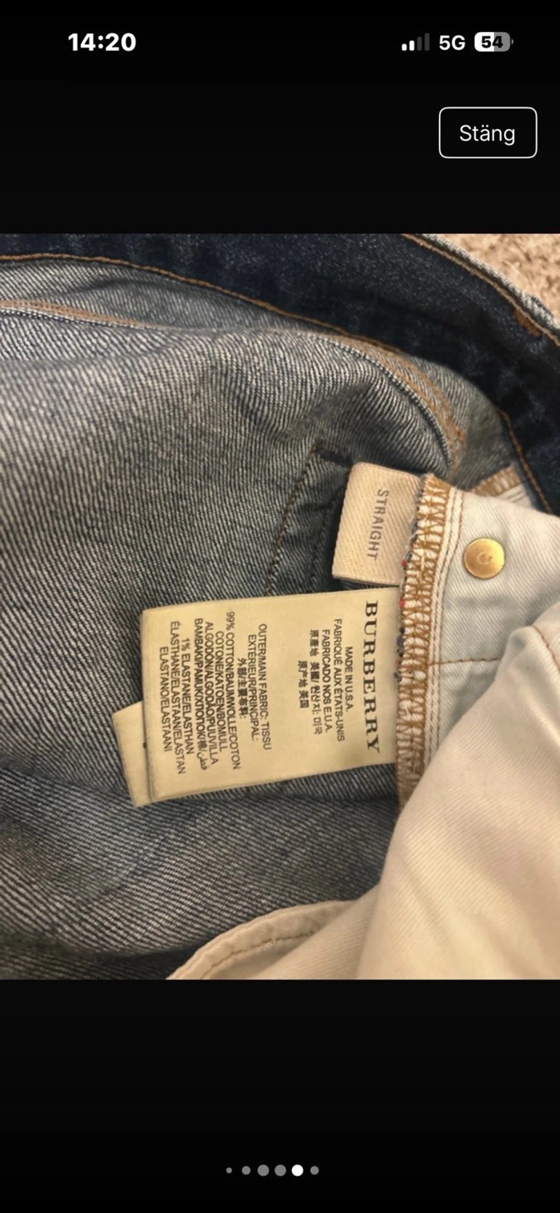 Blå jeans från Burberry  - 5