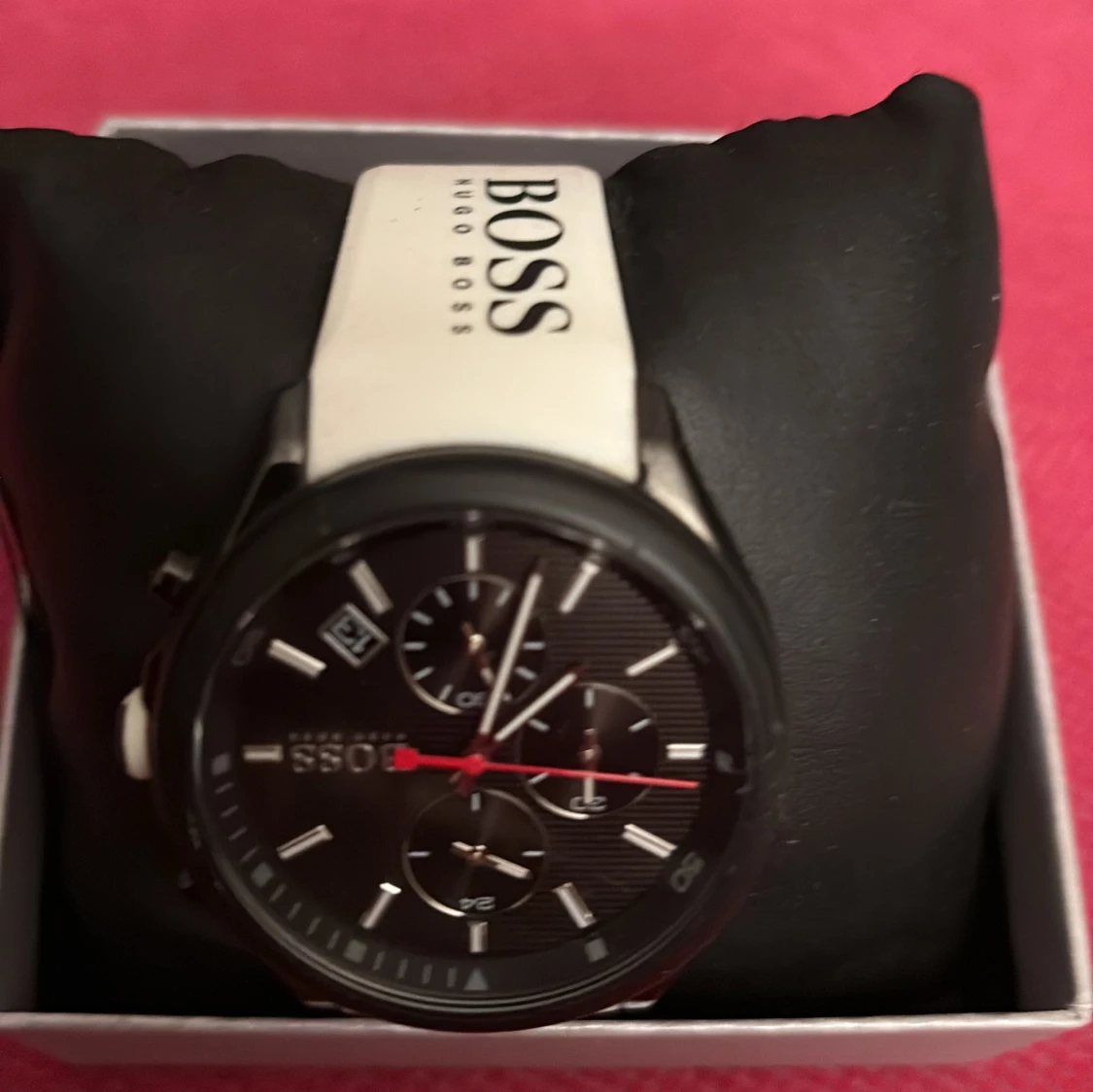 Svart kronografklocka Hugo Boss