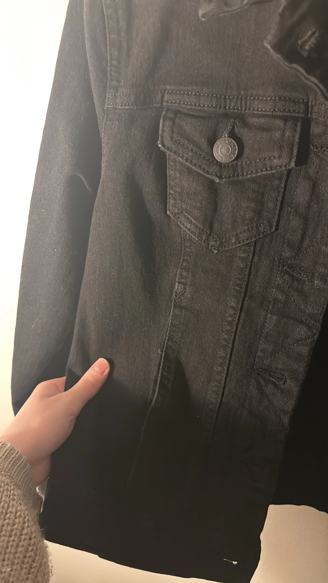 Svart jeansjacka från ONLY - 2