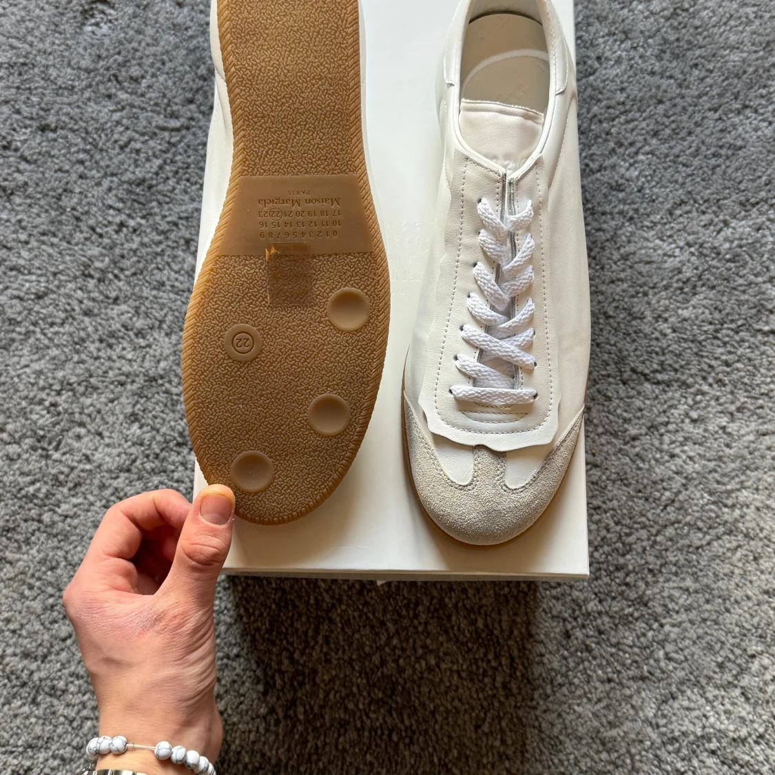 Maison Margiela Feather Light White Leather - 2