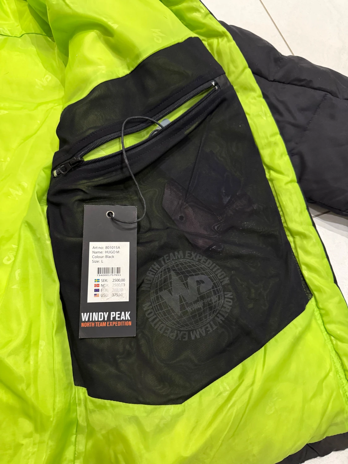 Svart pufferjacka Windy Peak L - 3