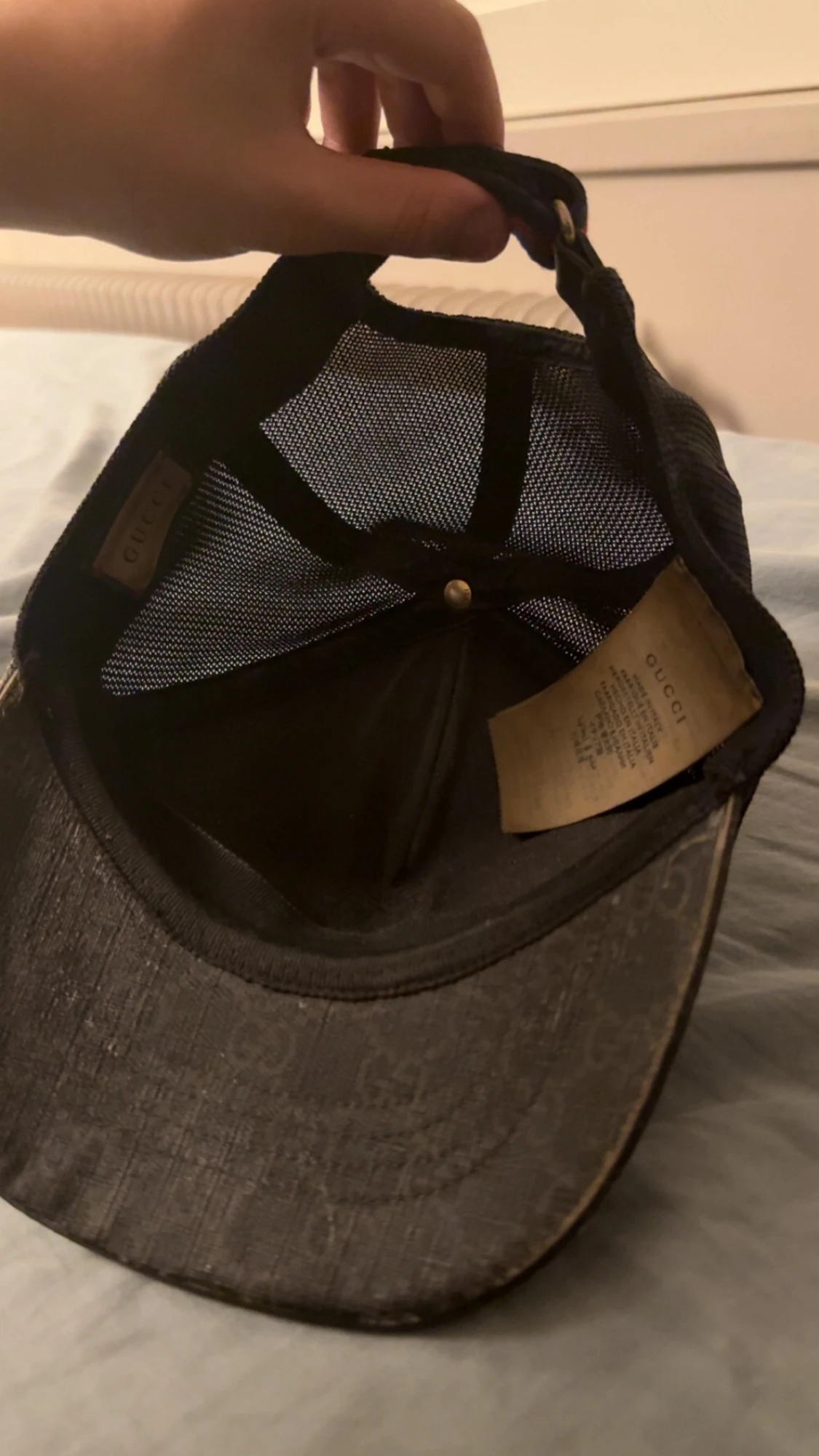 Svart Gucci keps med röd orm Äkta - 2