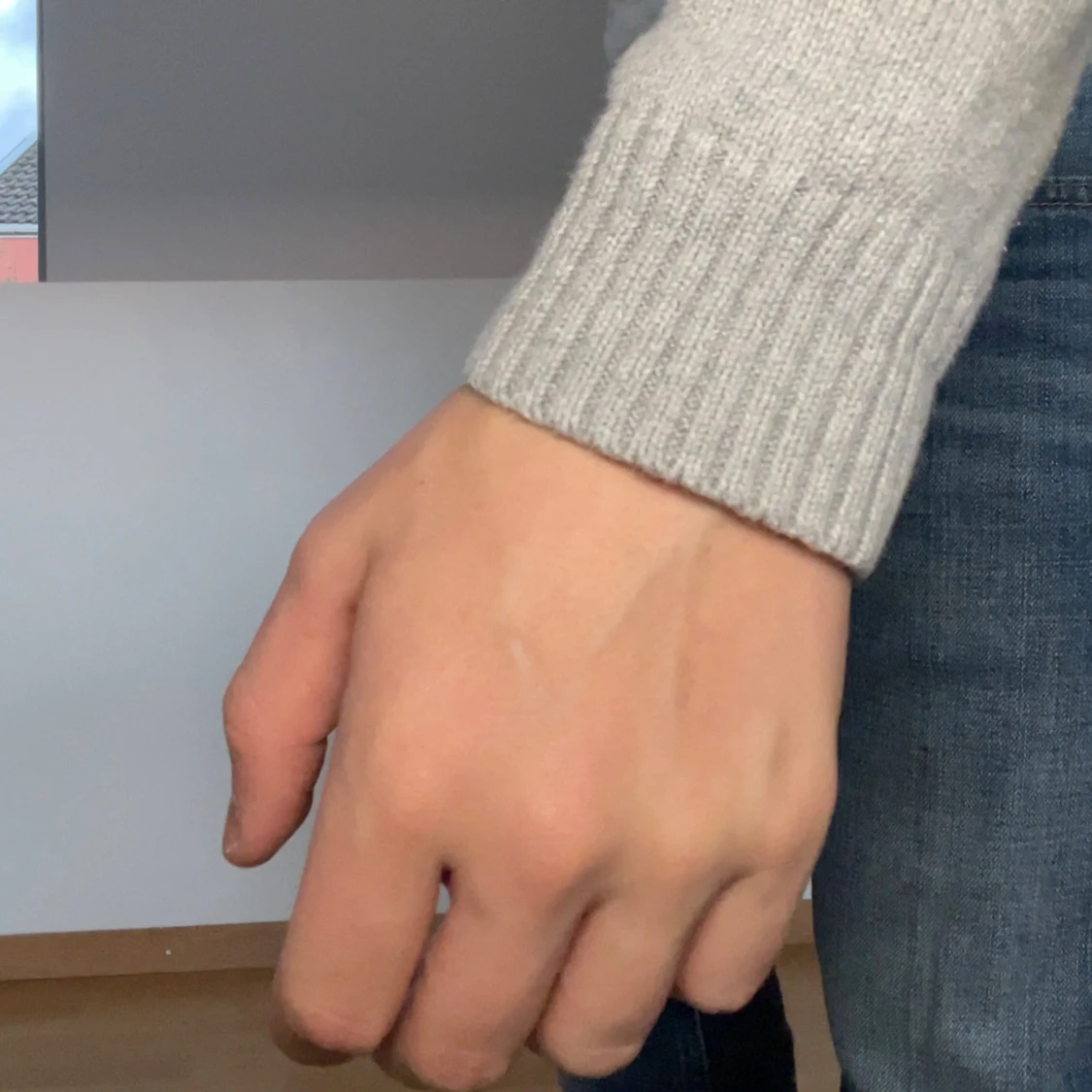 Grå Morris stickad tröja - 2