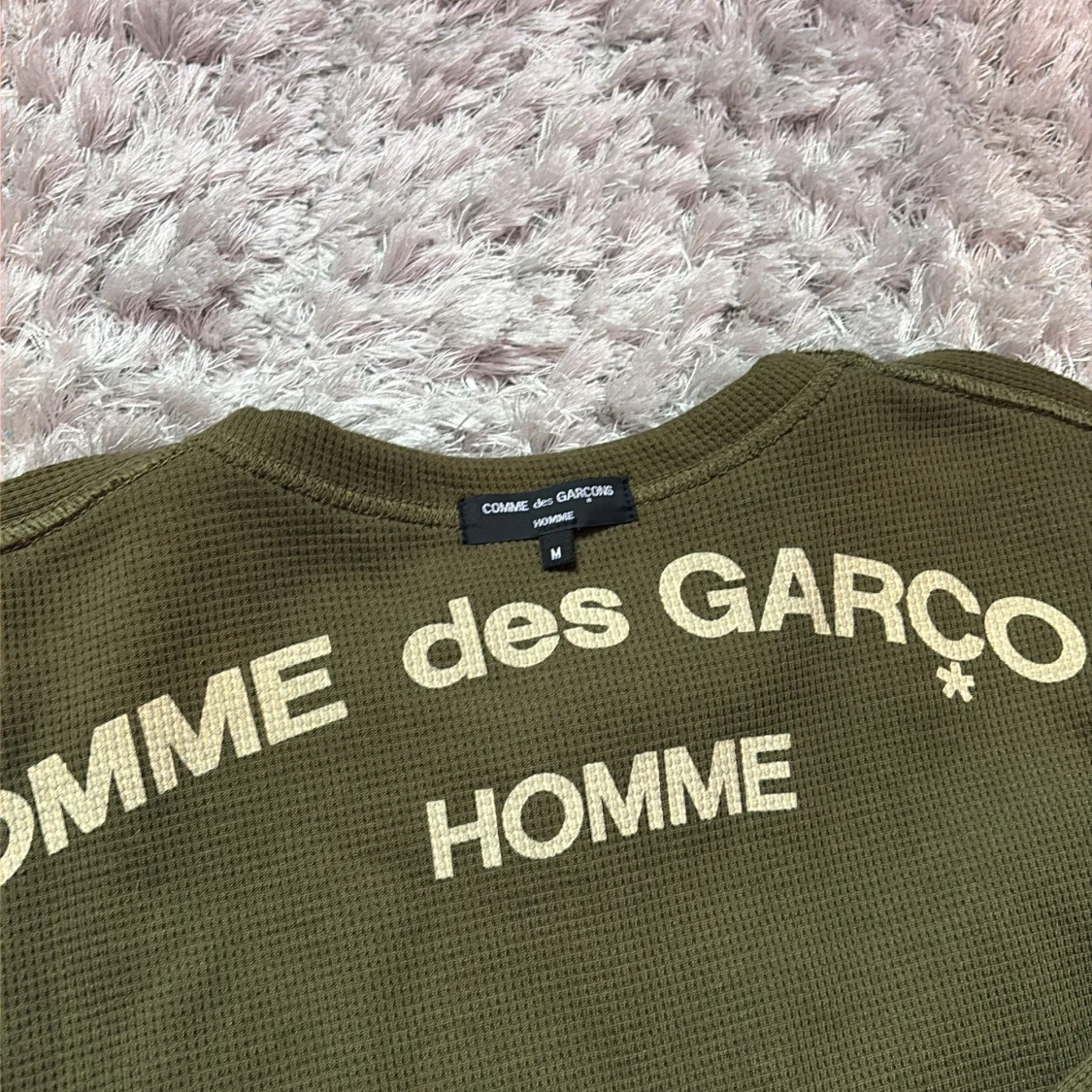  Reversible Olivgrön långärmad tröja Comme des Garçons Homme Storlek M - 1