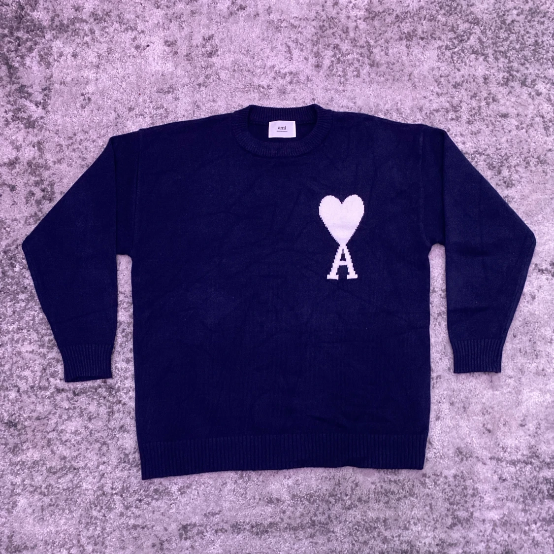 Marinblå Ami Paris tröja