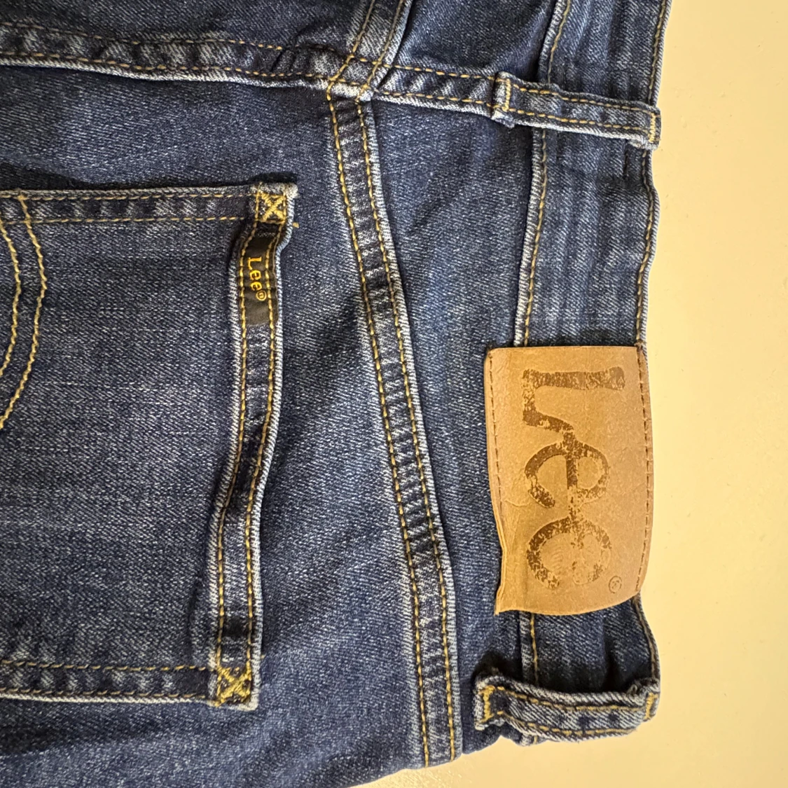 Blå slim fit jeans från Lee - 4