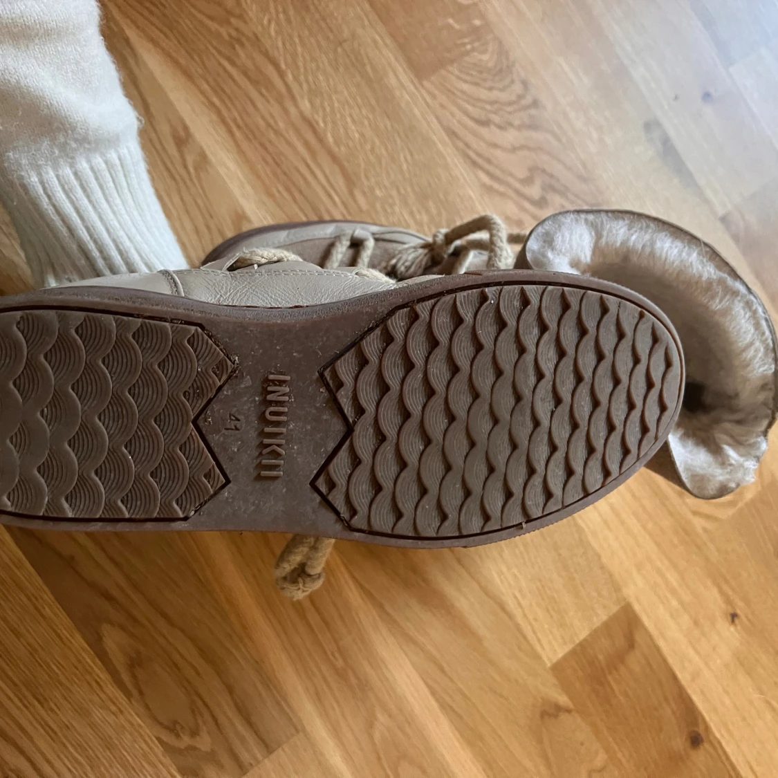 Beige vinter skor från Inuikii - 3