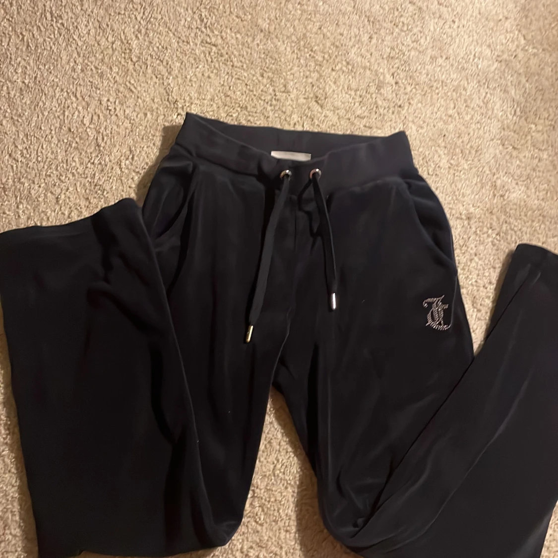 Mörk blåa Juicy Couture mjukisbyxor XXS - 2