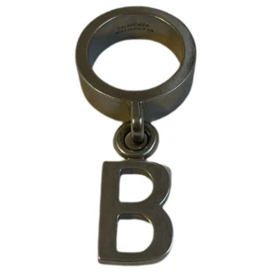 Balenciaga  - Balenciaga SS20 b typo pendant ring. Sz 60.