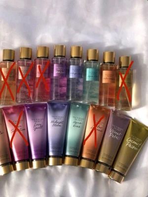 SÖKER!! - Victoria's Secret body mist - Söker olika Victoria's Secret body mists och lotions speciellt dessa, 75ml/250ml nåt av de spelar ingen roll.