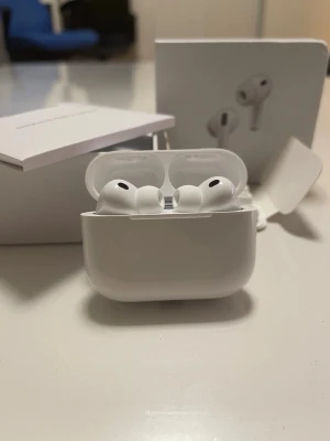 AirPods Pro 3rd Generation Wireless Charging Case - Airpod pro 3rd Generation Wireless  Charging Case,   -Brand New *Havent been used once, only opened to show you the inside pictures* -since the box is open you can test them out - Got them as a gift for my birthday so don’t have receipt. Can meet or ship Dm me if you have any questions or if you want more pictures.