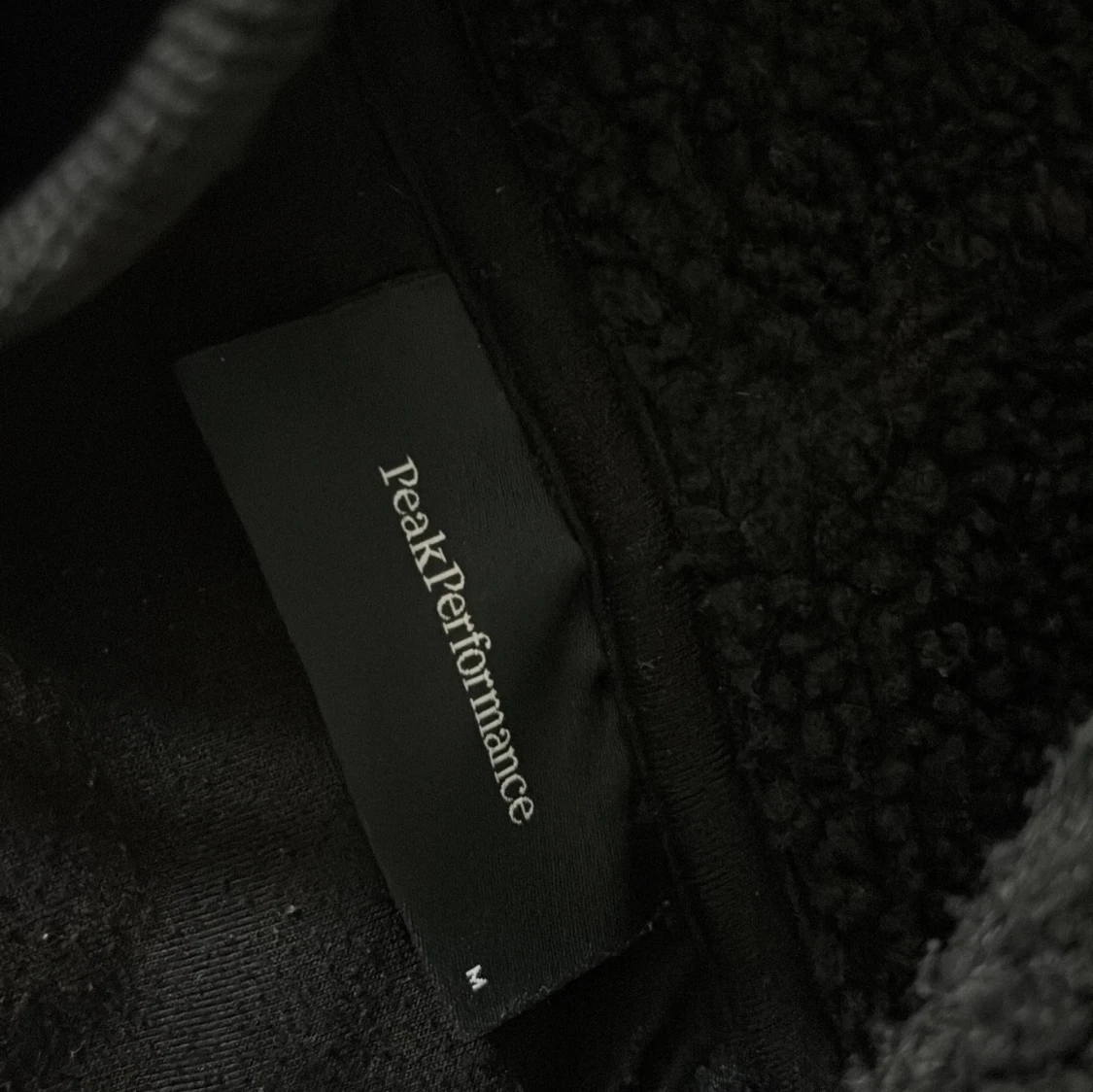 Svart fleece hoodie Peak Performance - 1