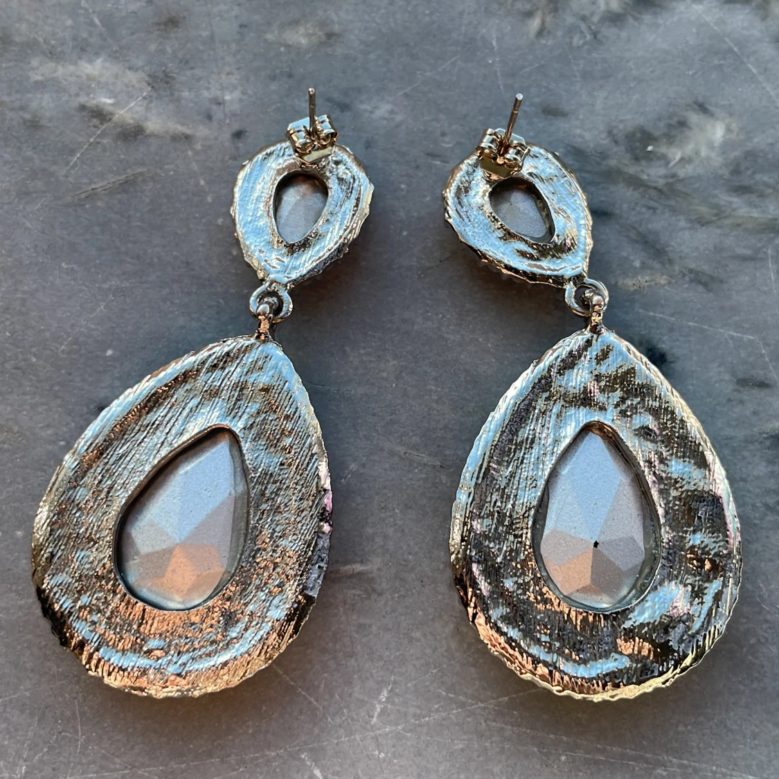 Silverfärgade örhängen - 1