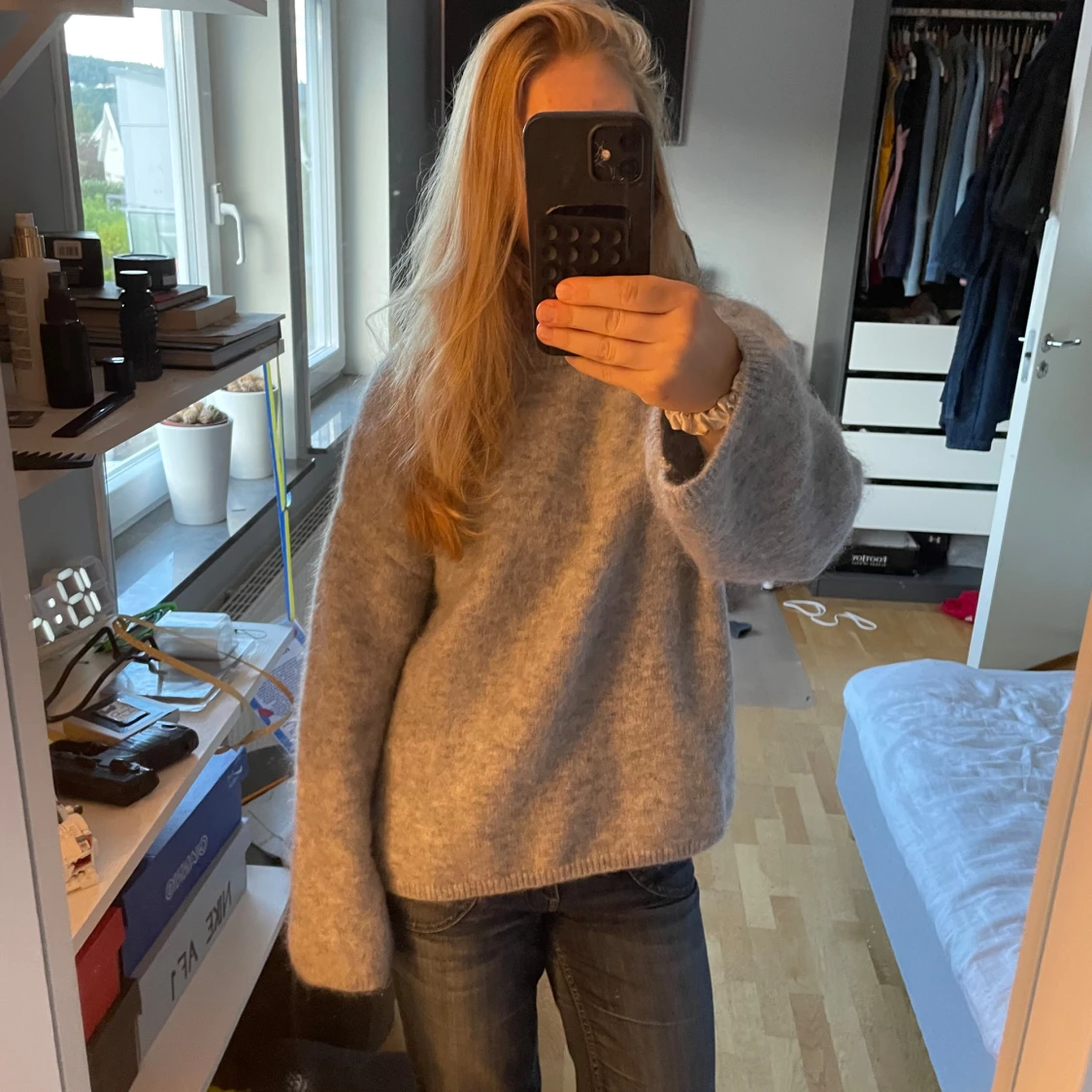 Stickad tröja mohair - 2